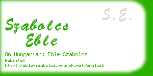 szabolcs eble business card